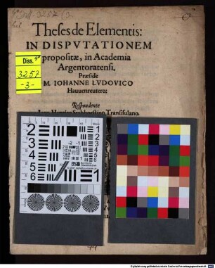 Theses de elementis