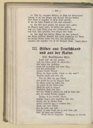 III. Bilder aus Deutschland und aus der Natur