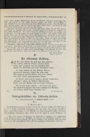 Gedicht: An Ottomar Enking.
