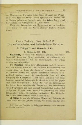 Vierte Periode. Von 362 - 197. Das makedonische und hellenistische Zeitalter