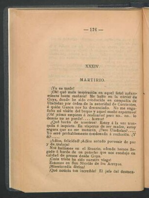 XXXIV. Martirio.