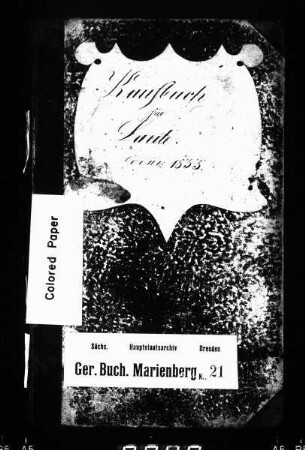 Kaufbuch von Lauta (bei Marienberg)