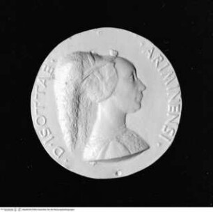 Medaille der Isotta degli Atti, Avers