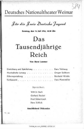 Das Tausendjährige Reich