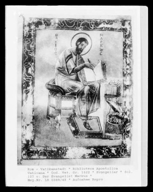 Evangeliar — Der Evangelist Markus, Folio 127 verso