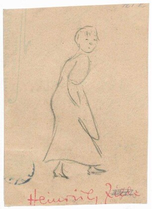 Frau mit Schürze