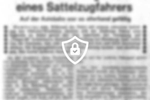 Die teuerste Zigarette eines Sattelzugfahrers