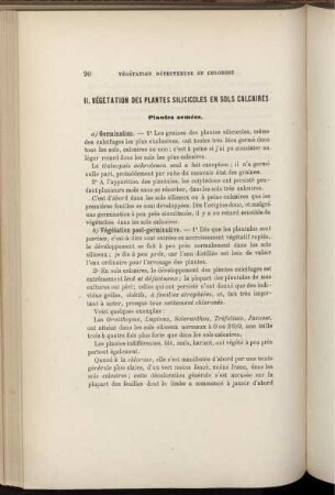 II. Vegetation Des Plantes Silicicoles En Sols Calcaires