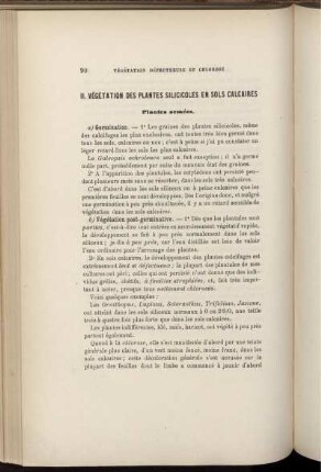 II. Vegetation Des Plantes Silicicoles En Sols Calcaires