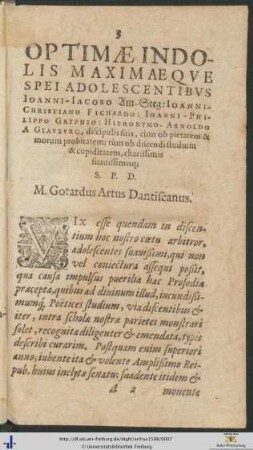 Widmungsbrief