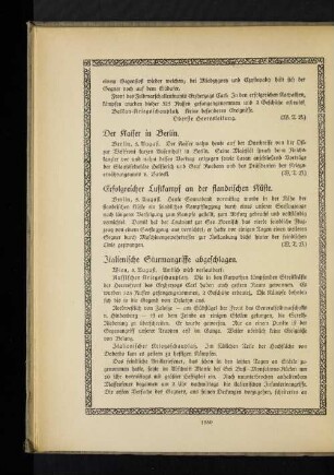 Italienische Sturmangriffe abgeschlagen.