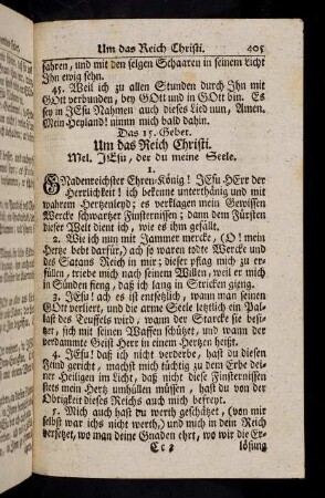 405-416, Das 15. - 17. Gebet