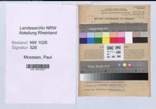 Entnazifizierung Paul Moossen , geb. 27.04.1898 ()