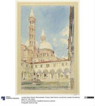 Reisestudien, Padua, Sant Antonio, Ansicht des zweiten Klosterhofs