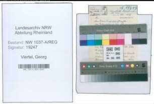 Entnazifizierung Georg Viertel , geb. 00.00.0000 ()
