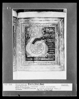 Psalter Karls des Kahlen — Buchseite mit Initiale b, Folio 5