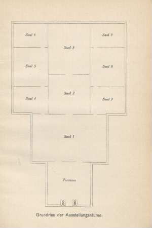 Grundriss der Ausstellungsräume
