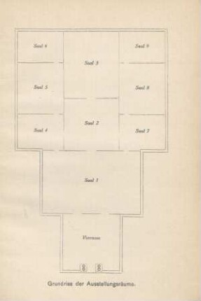 Grundriss der Ausstellungsräume