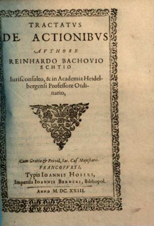 Tractatus de actionibus