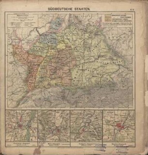 Süddeutsche Staaten, Strassburg u. Umgegend, Metz u. Umgegend, Stuttgart u. Umgegend, München u. Umgegend