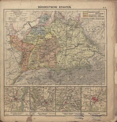 Süddeutsche Staaten, Strassburg u. Umgegend, Metz u. Umgegend, Stuttgart u. Umgegend, München u. Umgegend