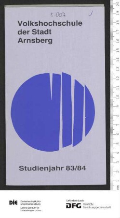 Programm Jahr 1983/1984