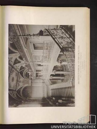 Serie II. No. 28. Das Neue Gewandhaus. Haupttreppenhaus. Leipzig.