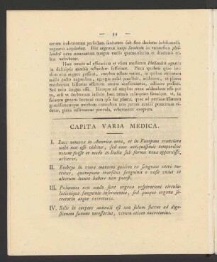 Capita Varia Medica
