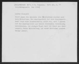 Brief von Gerhart Hauptmann an Fritz Klimsch
