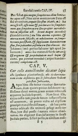 Cap. V. Cur collo annectendus dicatur Lapis iste sepultura plane [...]