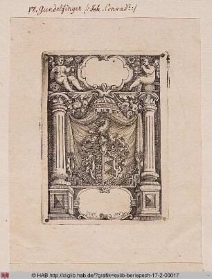 Wappen des Johann Conrad Gundelfinger