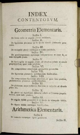 Index Contentorum.