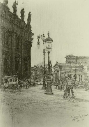 Der Theaterplatz zu Dresden