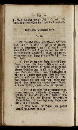§ 98. Besondere Verrichtungen.