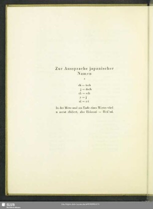 Zur Aussprache japanischer Namen