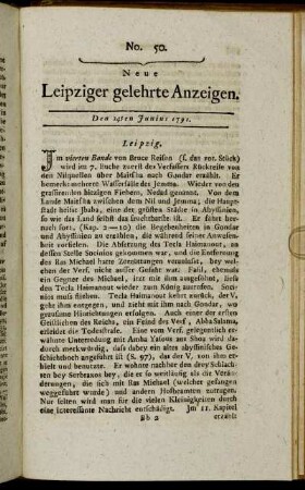No. 50. Den 24ten Junius 1791.