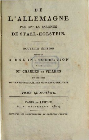 De l'Allemagne, 4