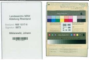 Entnazifizierung Johann Miklanewitz , geb. 03.06.1895 (Bahnpolizeimann)
