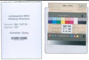 Entnazifizierung Georg Schneider , geb. 07.12.1902 (Zollsekretaer)
