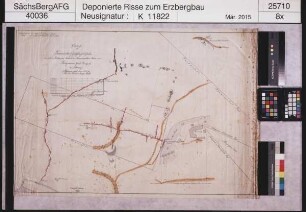 Freundliche Gesellschaft Erbstolln oberhalb des Thieleschen Hammerwehrs bei Halsbach und Bergmanns Glück Fundgrube bei Hilbersdorf