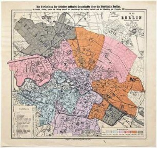 Die Vertheilung der Arbeiter beiderlei Geschlechts über die Stadttheile Berlins. ...