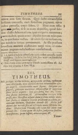 XIII. Timotheus