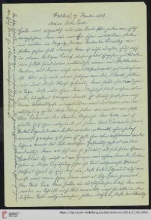 Korrespondenz von Alice und Ludwig Klein: Brief von Alice Klein und Ludwig Klein an Irmgard Klein