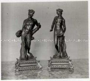 Wien, Barockmuseum, Bildhauer Georg Raphael Donner, Figuren "Merkur und Venus"