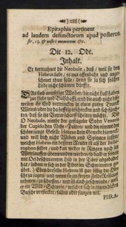 Die 12. Ode