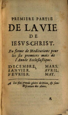 Abrégé de la vie ... de Jesus-Christ