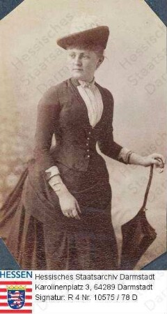 Rohde, Else geb. Wilbrand (1868-1909) / Porträt als junge Frau, Kniestück