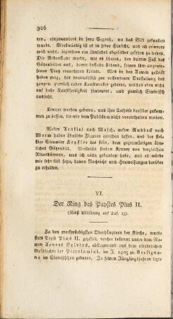VI. Der Ring des Papstes Pius II.