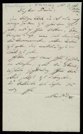 Brief von Franz Cölestin von Beroldingen an Rudolf Erich Raspe
