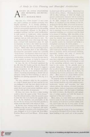Vol. 49 (1913) = No. 194: Study in civic planning and municipal architecture
